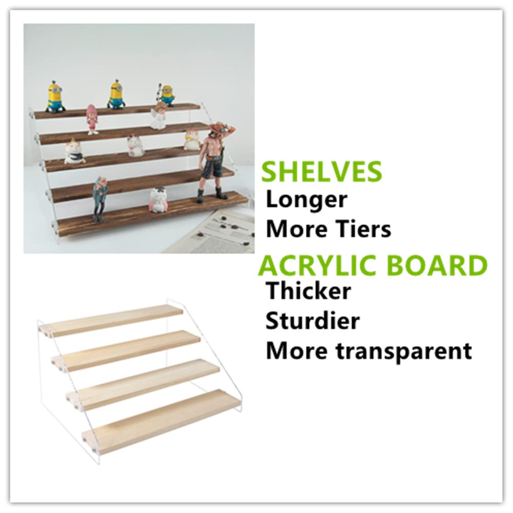 Présentoir Escalier Acrylique & Bois