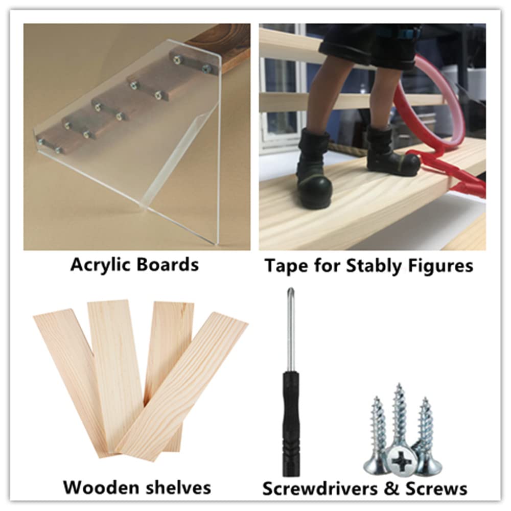 Présentoir Escalier Acrylique & Bois