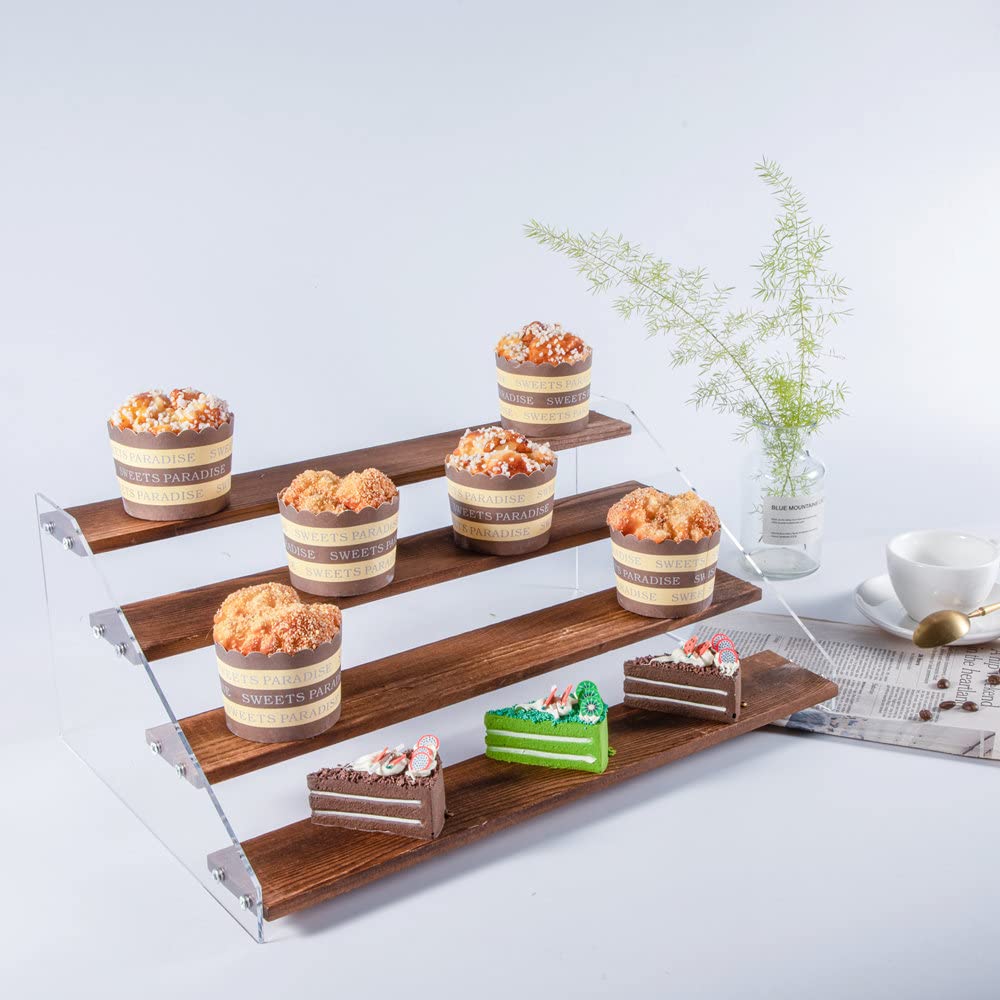 Présentoir Escalier Acrylique & Bois