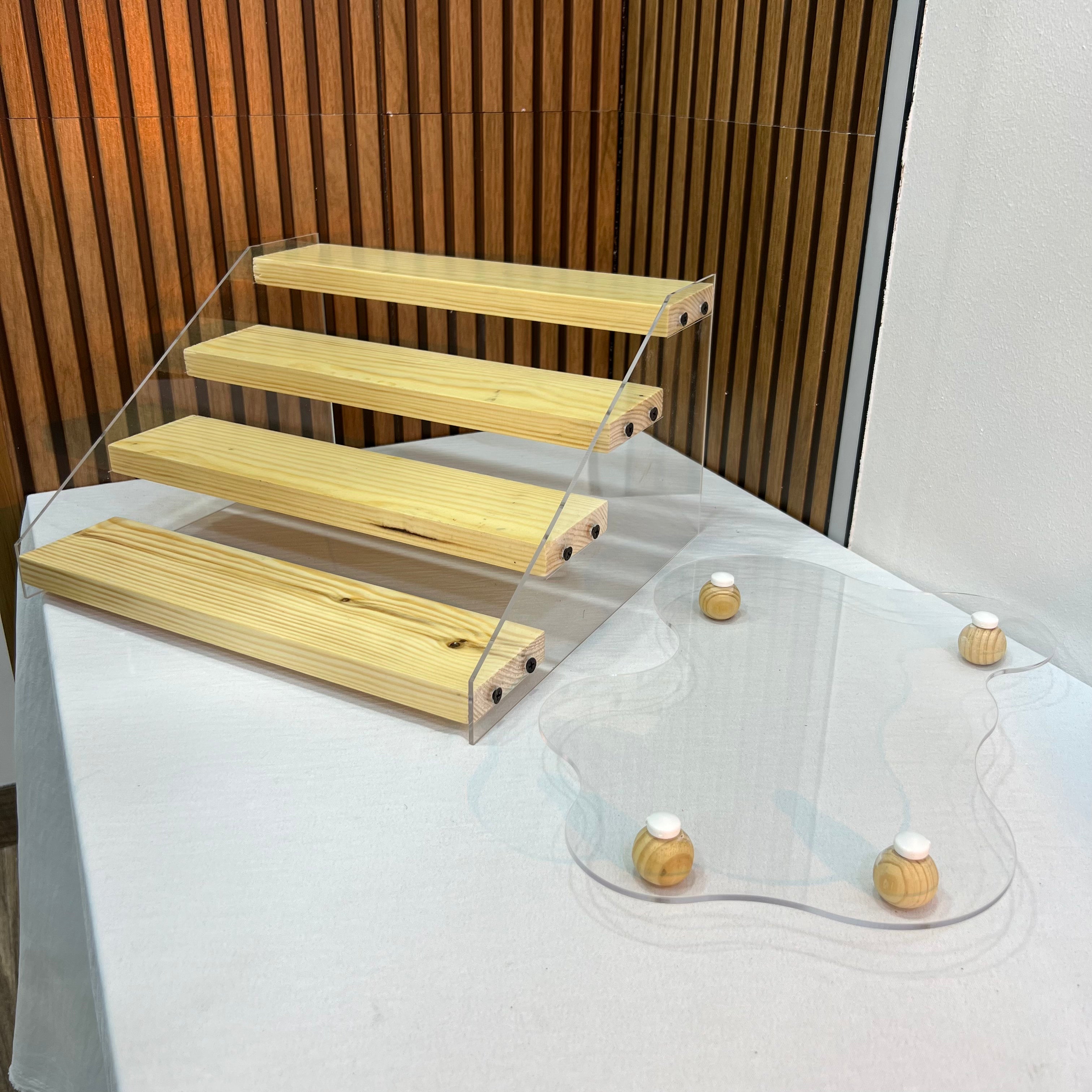 Pack Spéciale Présentoir Escalier et Plateau Nuage